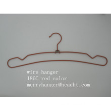 Wire Metal Hanger with Notches in Different Finishing for Pant Clothes